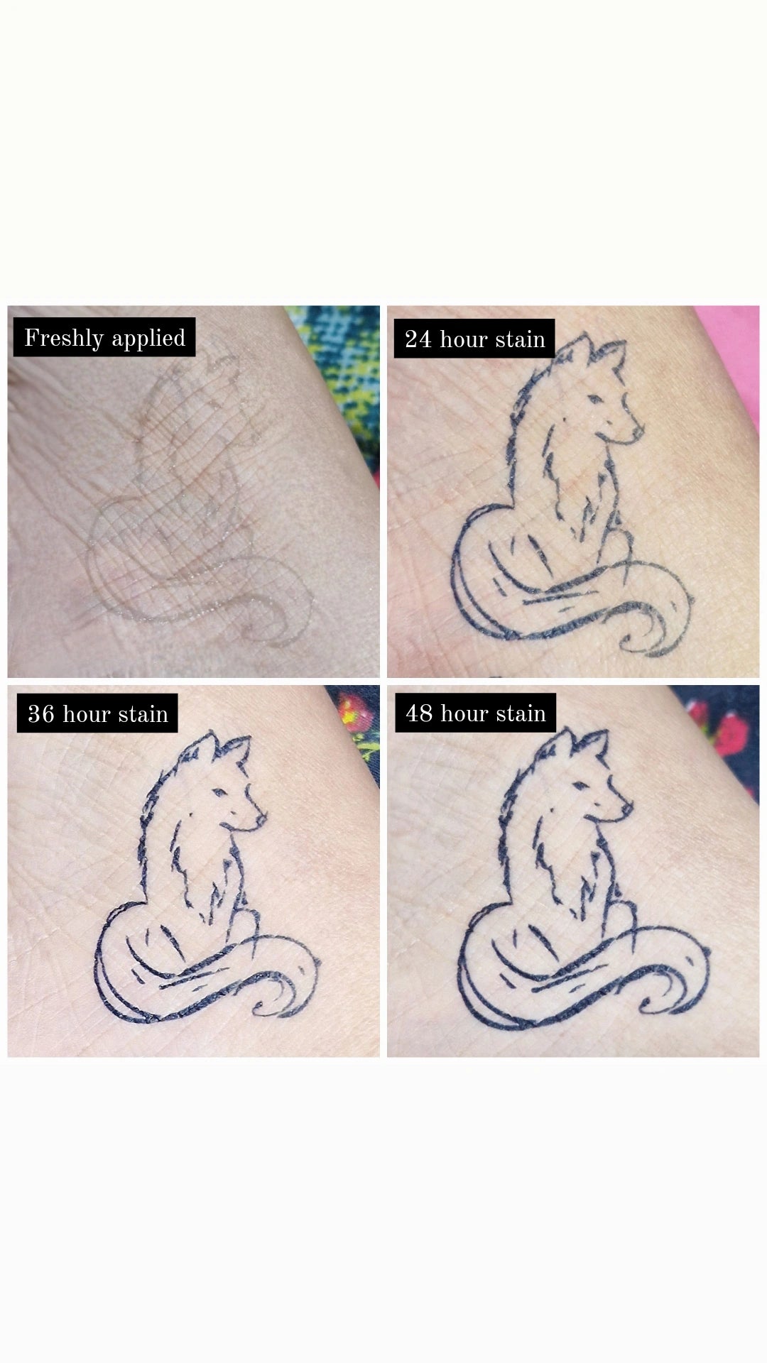 Fox | 100% Natural Semi-Permanent Jagua Gel Tattoo