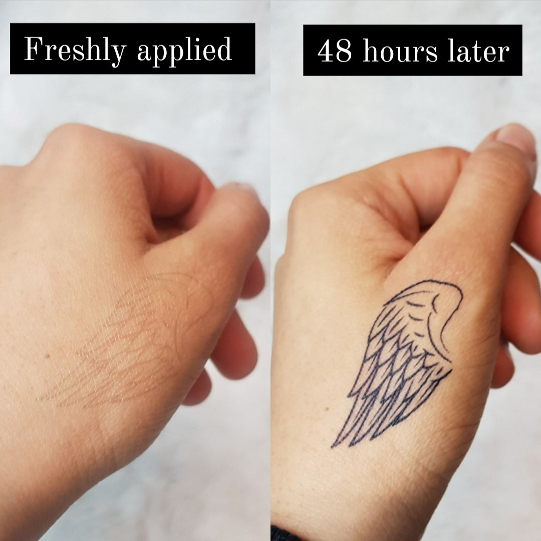 Wing | 100% Natural Semi-Permanent Tattoo Stain | Jagua Gel