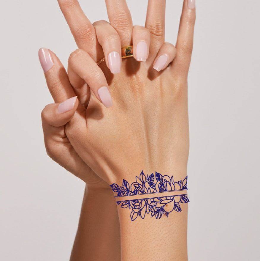 Rose Band Tattoo Stain Semi-Permanent Tattoo jagua gel
