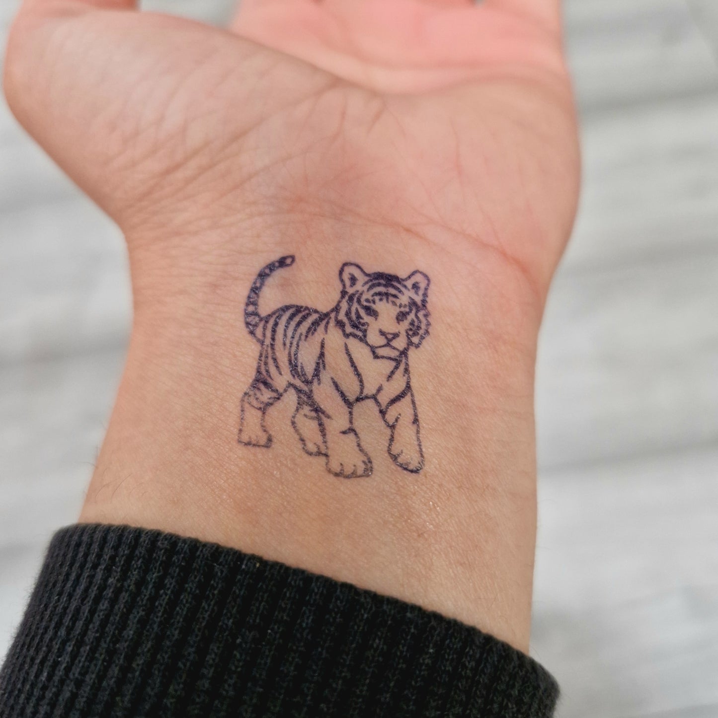Tiger Cubs | 4x Mini 100% Natural Semi-Permanent Jagua Gel Tattoo