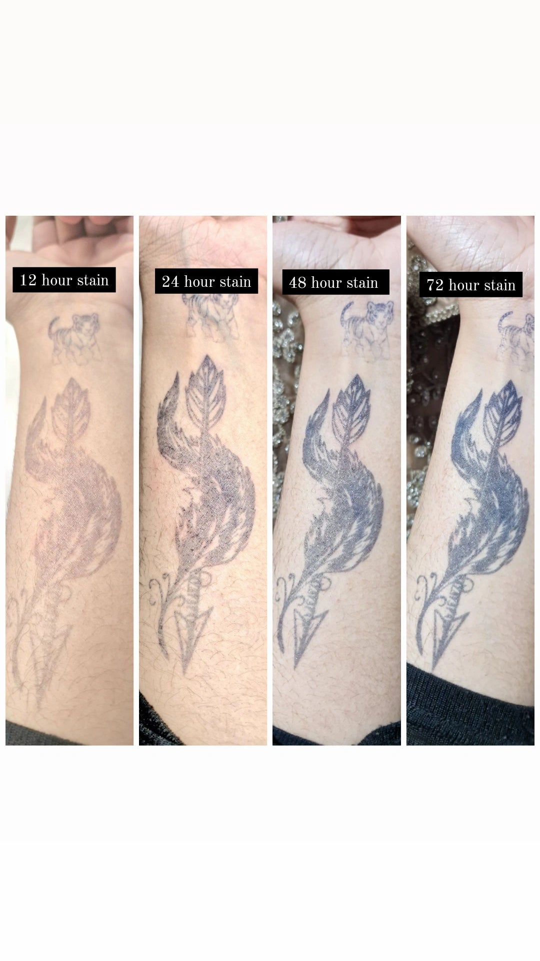 Feather Arrow | 100% Natural Semi-Permanent Tattoo Stain | Jagua Gel