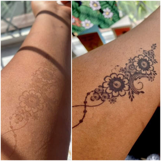 Bold Henna Strip | 100% Natural Semi-Permanent Tattoo Stain | Jagua Gel