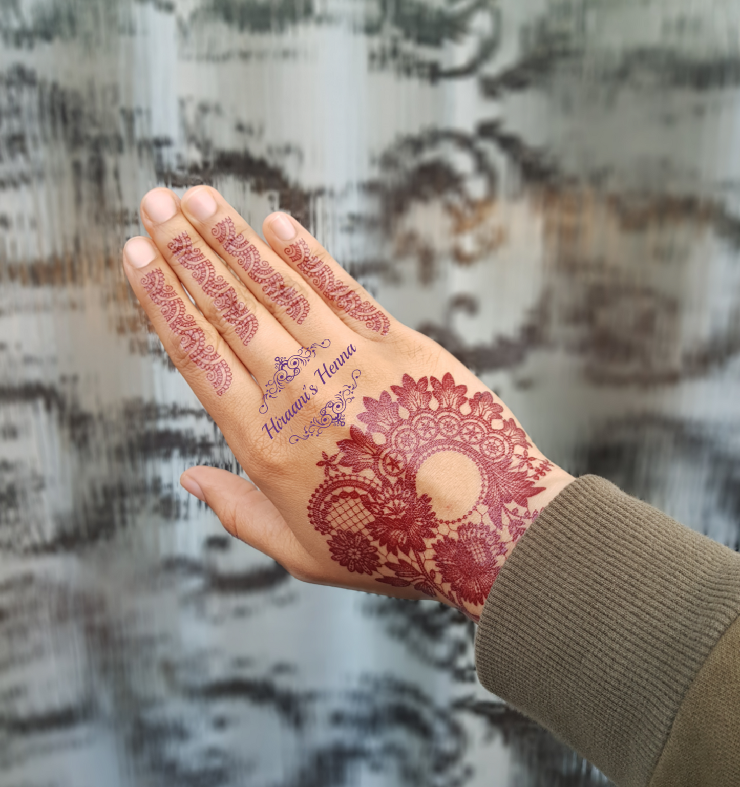 Temporary Henna Tattoo | Stick on Tattoo | Large Floral Lace