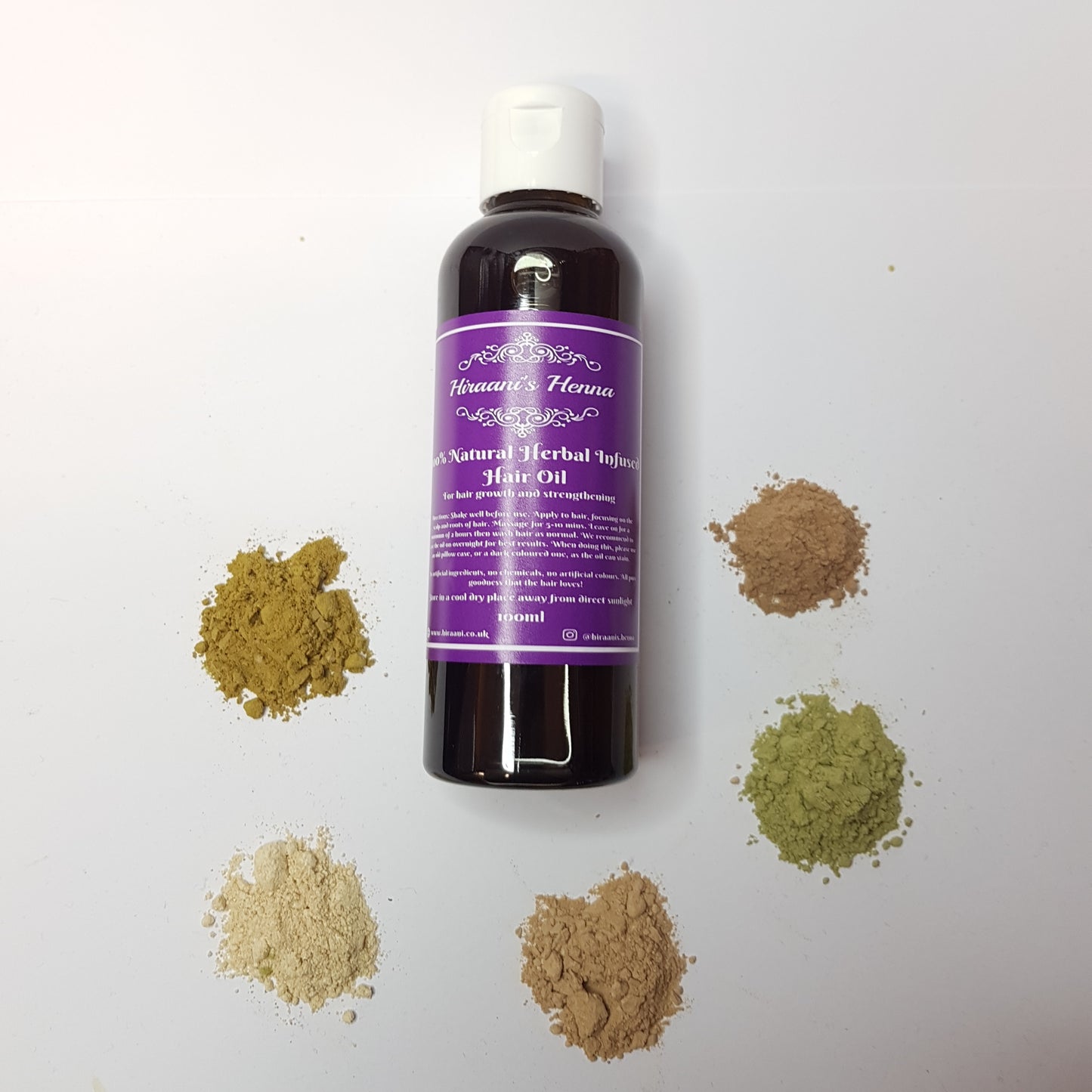 Herbal hair oil natural hair growth treatment amla fenugreek