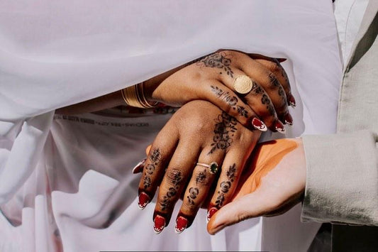 Floral Henna Strip | 100% Natural Semi-Permanent Tattoo Stain | Jagua Gel