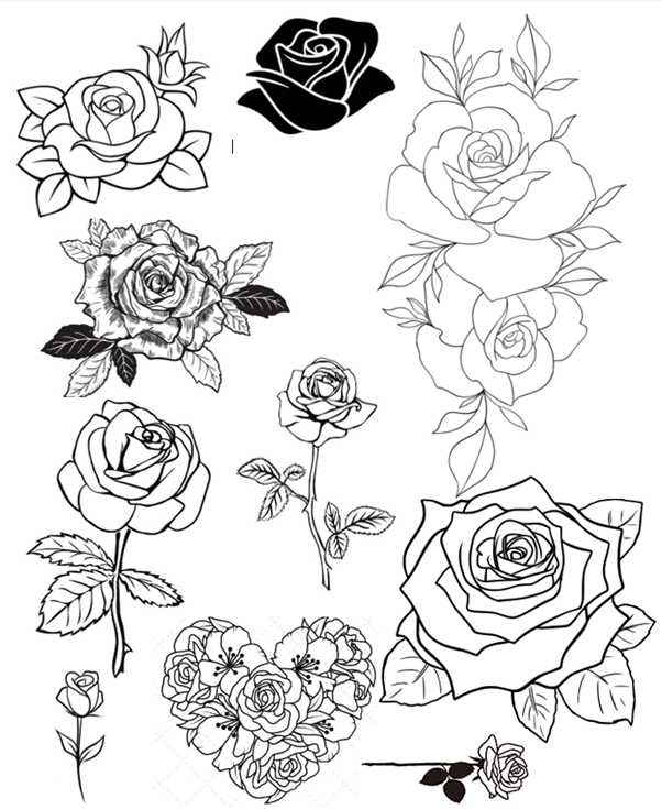 Customized Stencil Paper Kit For Jagua Tattoos