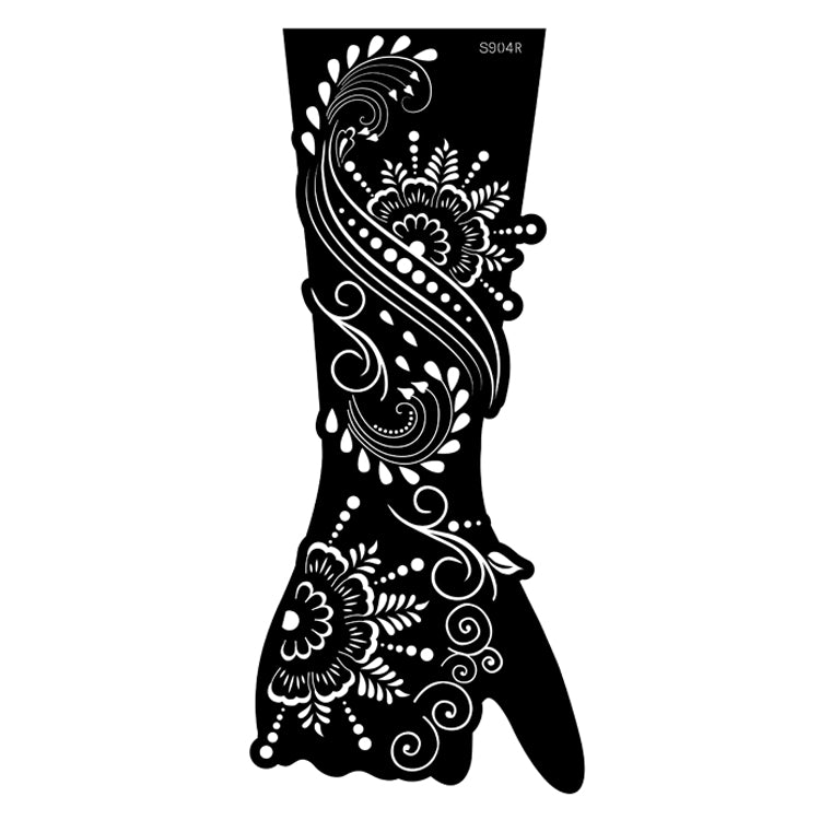 Henna Stencil Large Swirls Design