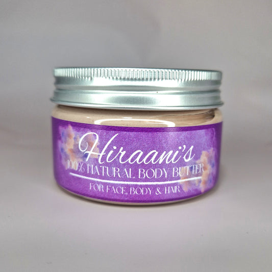 Natural whipped body butter
