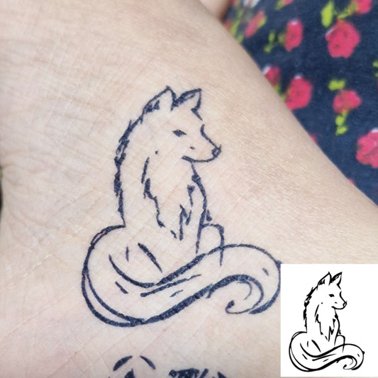Fox | 100% Natural Semi-Permanent Jagua Gel Tattoo