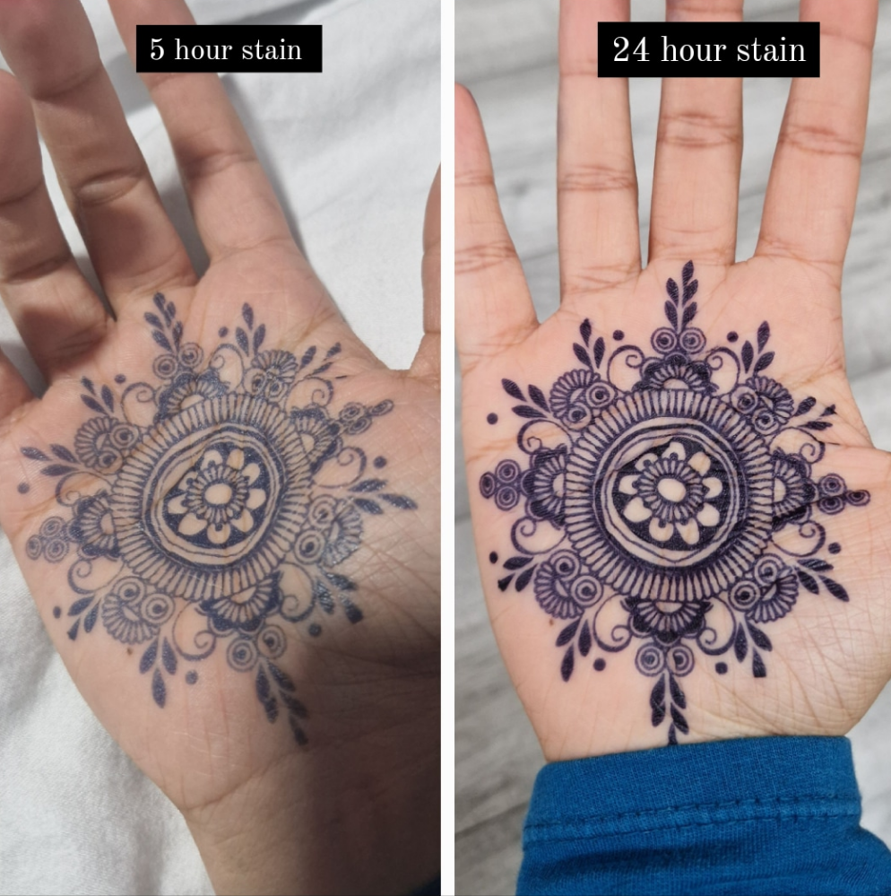 Bridal Swirl Mandala | 100% Natural Semi-Permanent Tattoo Stain | Jagua Gel