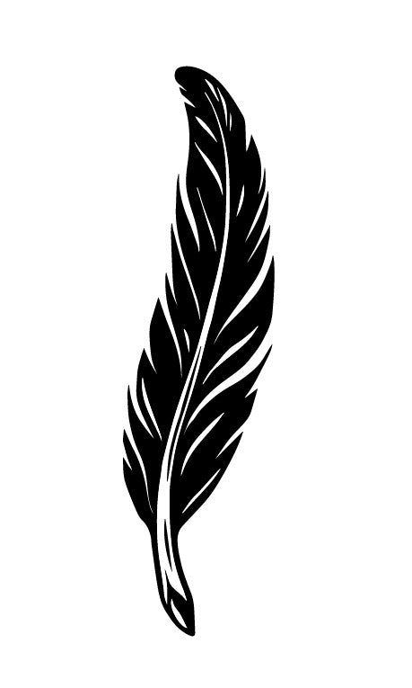 Bold Feather | 100% Natural Semi-Permanent Tattoo Stain | Jagua Gel