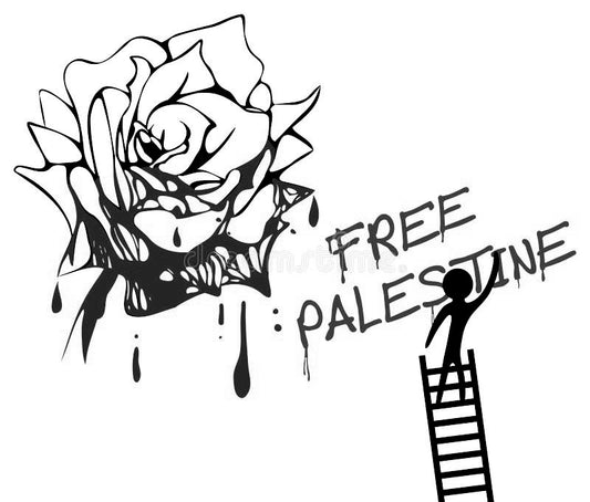 Free Palestine flag rose tattoo jagua gel cones