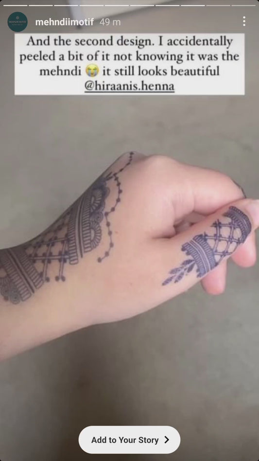 Stain progression of Semi-Permanent Tattoo jagua gel tattoo henna design bridal henna tattoo