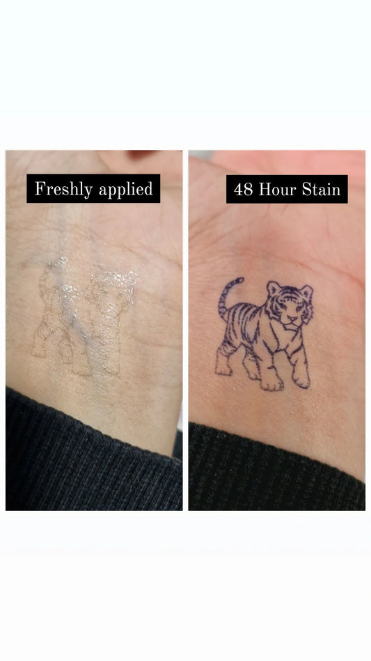 Roar | 3x Mini 100% Natural Semi-Permanent Jagua Gel Tattoo