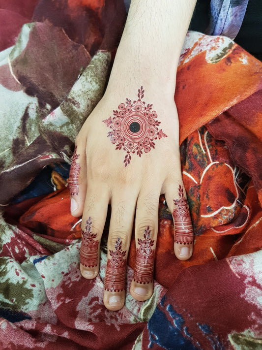 Temporary Henna Tattoo | Stick on Tattoo | Traditional Mandala