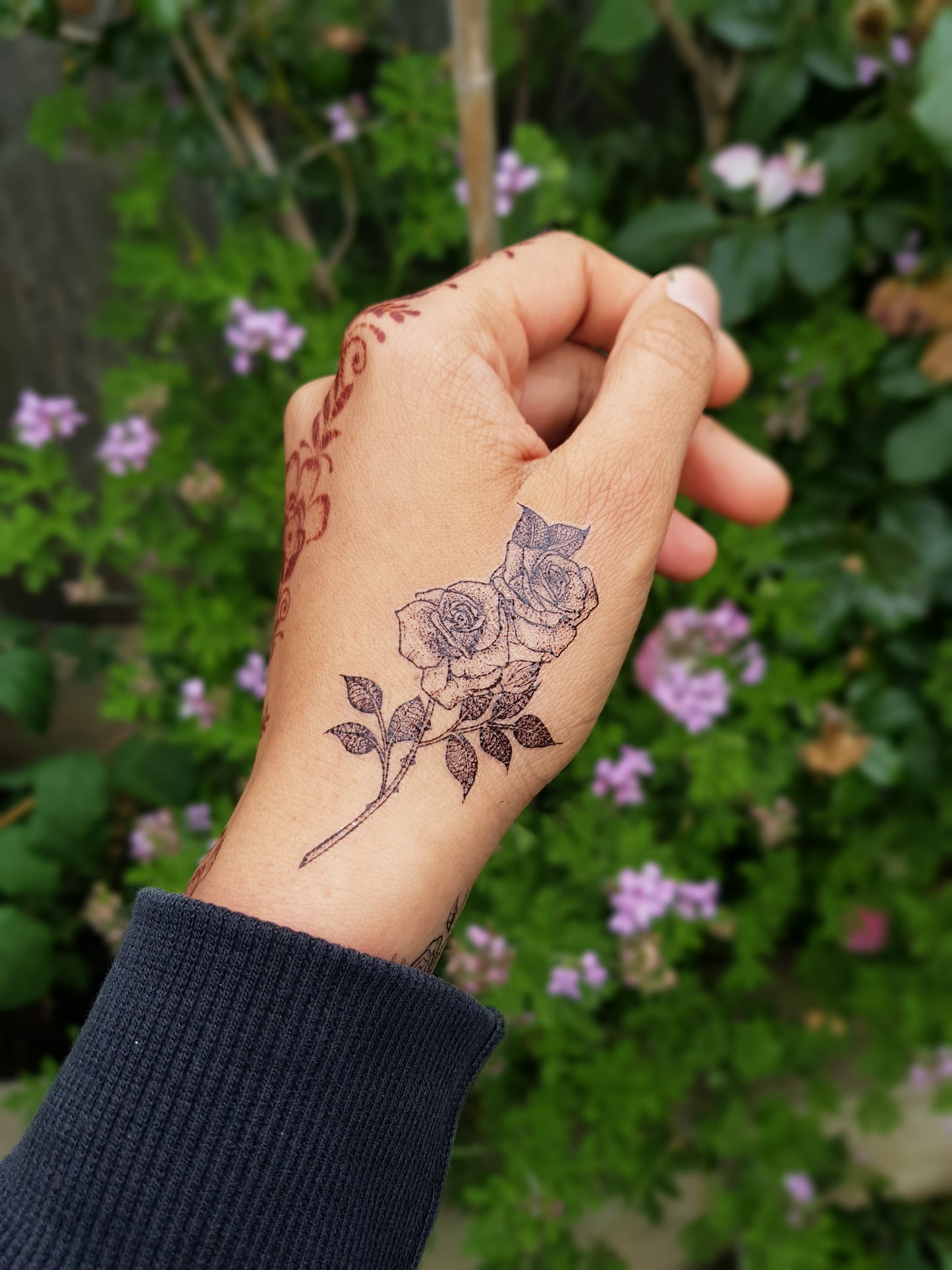 Temporary Tattoo | Stick on Tattoo | Rose Collection