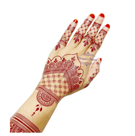 Temporary Henna Tattoo | Stick on Tattoo | Bridal Net Design