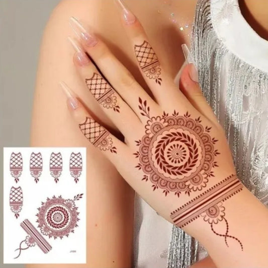 Temporary Henna Tattoo | Stick on Tattoo | Bridal MandalaDesign