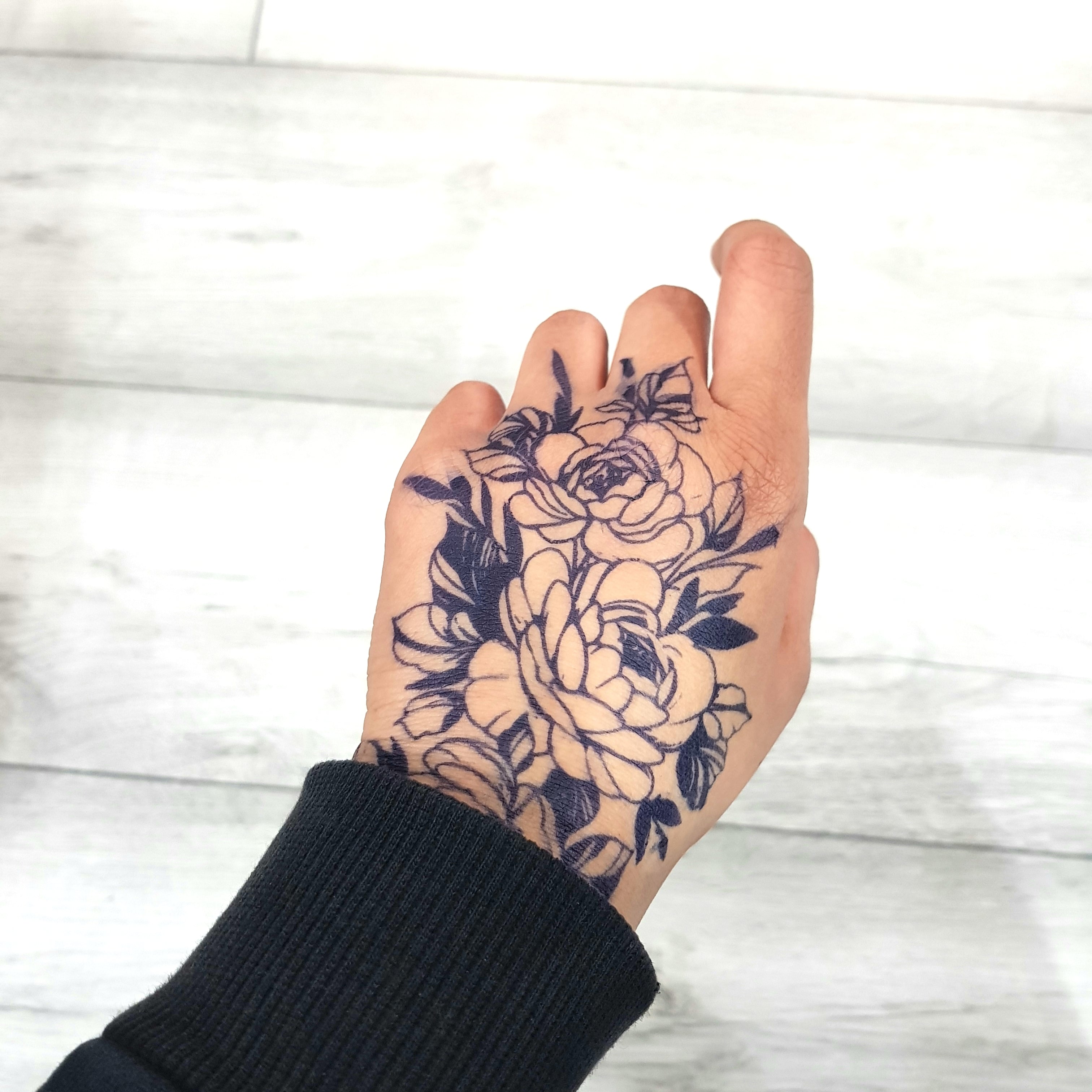 minimalist flower leaves tiny tattoo design line art vector illustration  Stock Vector Image & Art - Alamy