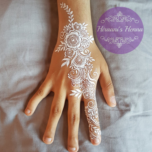 White henna tattoo | Hiraanis Henna