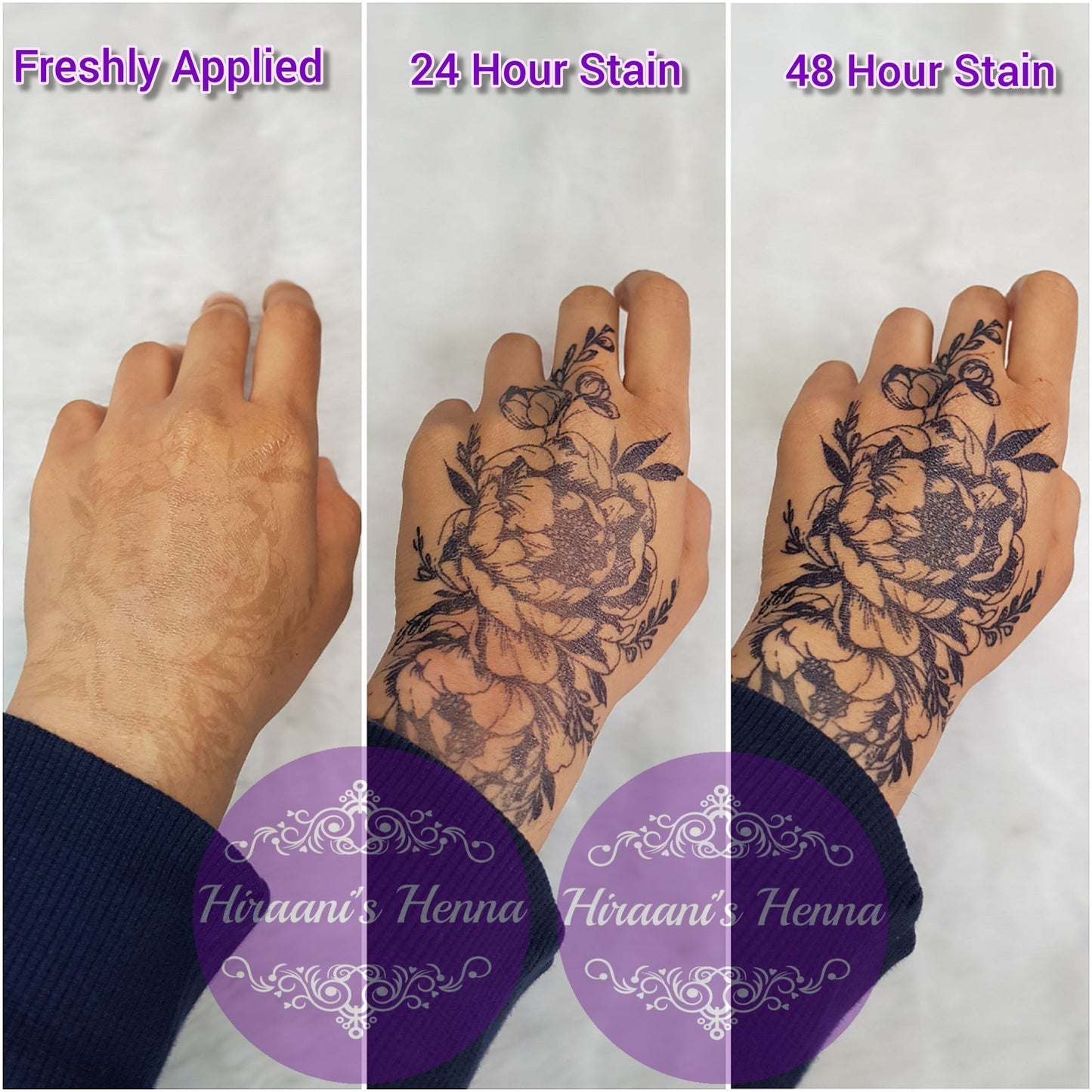 100% Natural Semi-Permanent Jagua Gel Tattoo | Bold Gulf Design