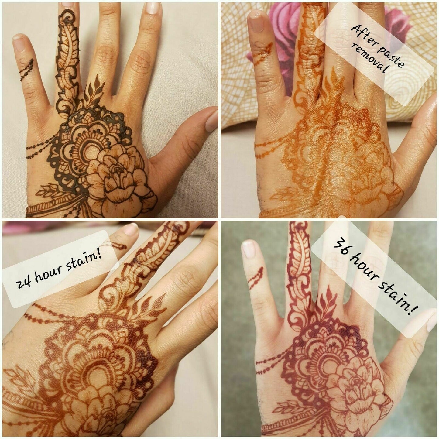 Hiraanis henna powder stain