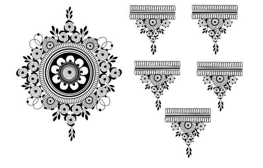 Hiraanis henna Jagua gel tattoo design ready to use